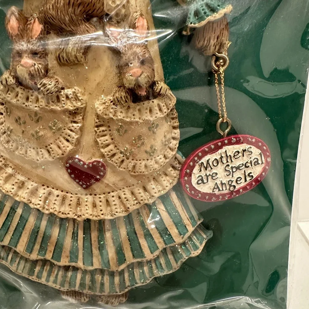 Kurt S Adler Mothers are Special Angels Bunny Ornament Kandys Heart and Home NEW
